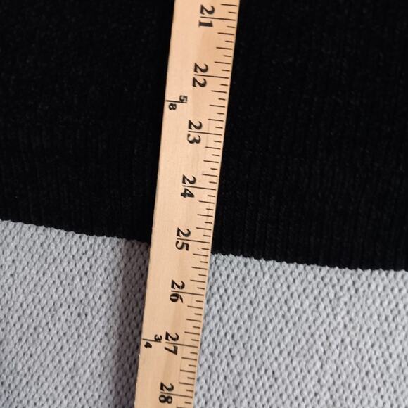 Lisa International Vintage Sherpa Sweater Womens Small Black Leopard Full Zip - Picture 11 of 13